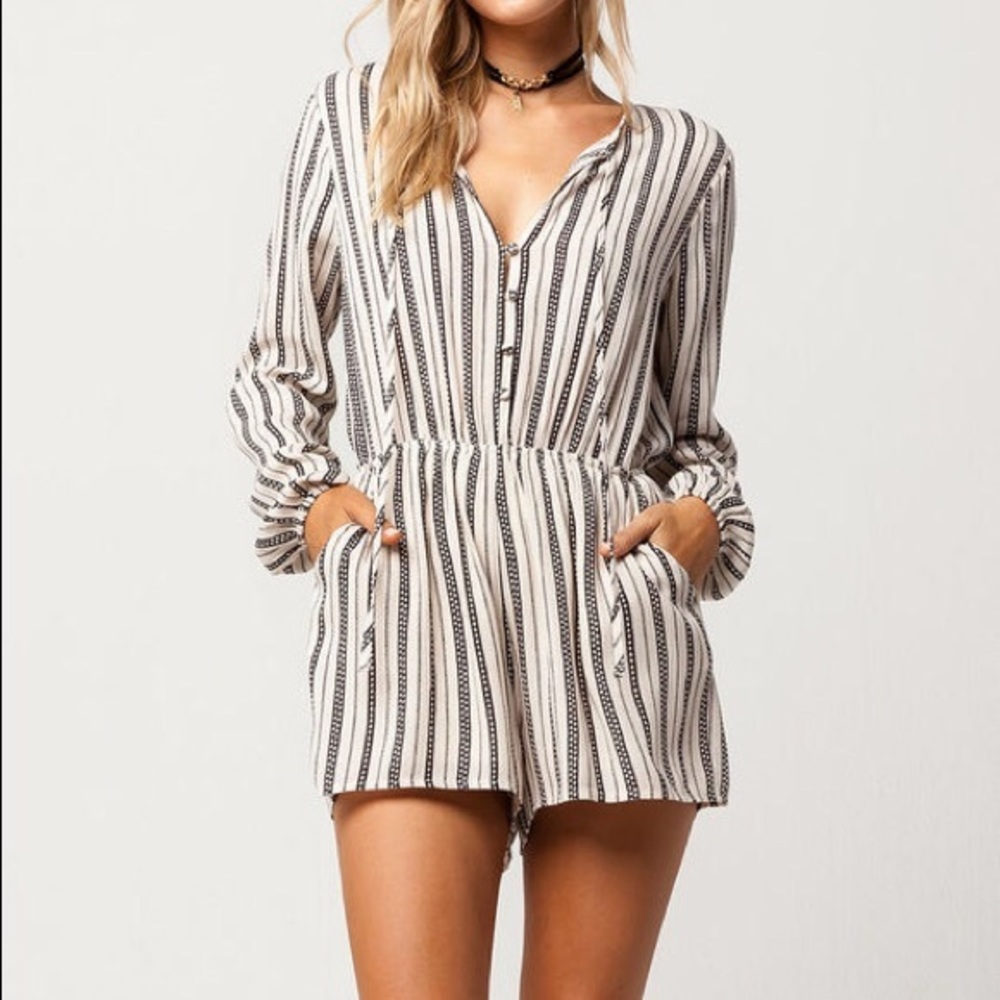 sky and sparrow romper!